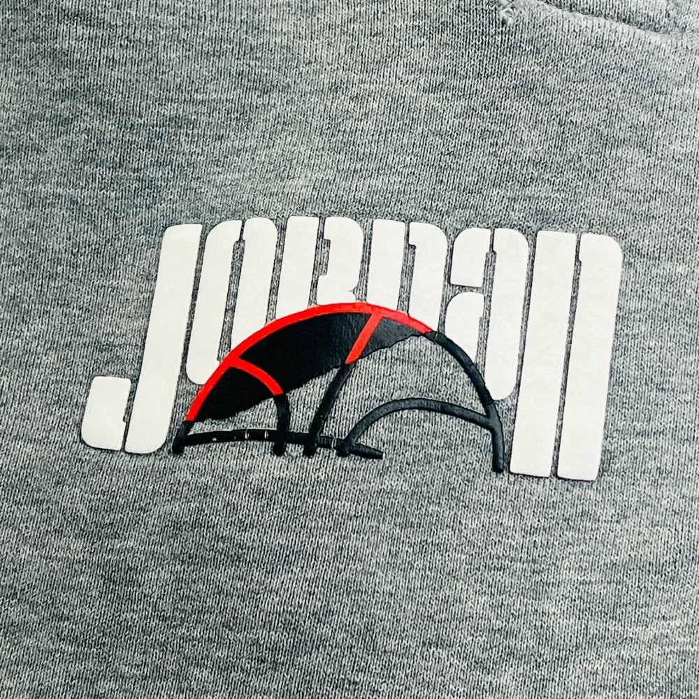 Nike‎ Air Jordan Sport DNA Fleece Joggers Mens L Grey Flight Jumpman Sweatpants